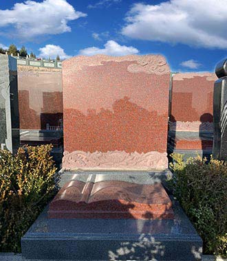 沈陽墓地陶然玫瑰園印度紅墓碑價格