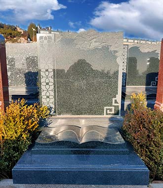 沈陽墓地陶然玫瑰園印度綠墓碑價格