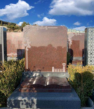 陶然沈陽墓園玫瑰園貓眼碑碑型展示